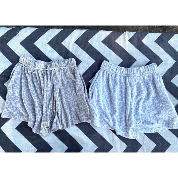 Oddy Leopard Print Drawstring Shorts Size Small Lot Of 2 - Picture 3 of 9